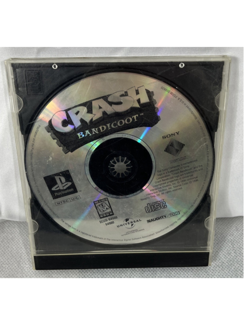 Crash Bandicoot (Sony PlayStation 1, 1996) Disc Only PS1 Video Game Tested